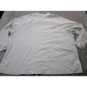 Murano Liquid Luxury Shirt Mens 4XB White Long Sleeve Cotton Tee